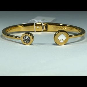 ♠️ KATE SPADE ♠️ SPOT THE SPADE OPEN HINGE BANGLE